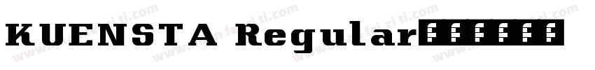 KUENSTA Regular字体转换